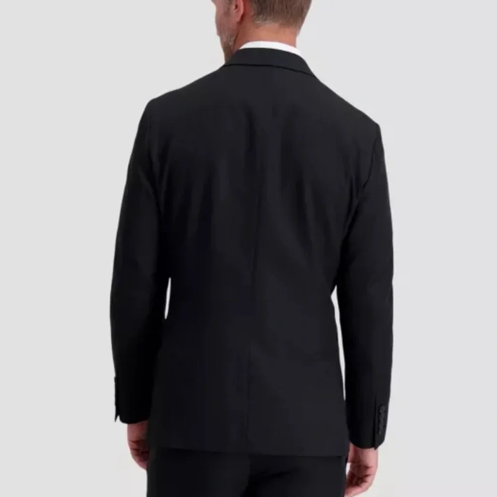 Men's Haggar H26 Ultra Slim Black Suit Jacket/ Blazer Sz 36 short